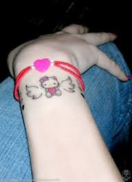 Well you're in luck, because here they. Cute Angel Hello Kitty Tattoo On Wrist