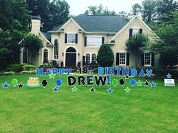 Birthday Lawn Signs Near Me Happy 18th Birthday In The Yard Yard Greetings Virginia Beach Yard Greetings Www Vbyardgreetings Happy Birthday Yard Signs Birthday Yard Signs 18th Birthday