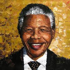 Original Painting Nelson Mandela By Enxu Zhou Custom Portrait Painting Modern Canvas Painting Canvas Painting