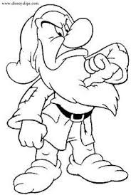 Disney Clip Art Snow White And The Seven Dwarfs Grumpy In 2021 Snow White Coloring Pages Disney Coloring Pages Coloring Pages