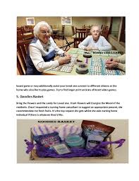 Fill in the blanks as the letters are guessed. 5 Gifts Ideas For Nursing Home Residents This Christmas Season