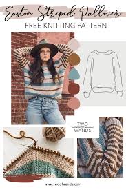C4b, cable 4 back (slip next 2 sts onto cable needle and. Hue Me Easton Striped Pullover Free Knitting Pattern Two Of Wands