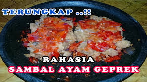 Maybe you would like to learn more about one of these? Rahasia Sambal Ayam Geprek Super Pedas Resep Membuat Sambal Geprek Youtube