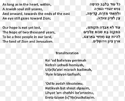 The words to israel's national anthem were written in 1886 by naphtali herz imber, an english poet originally from bohemia. Israel Hatikvah National Anthem National Anthem Text National Symbol Png Pngegg