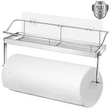 Check out our paper towel holder selection for the very best in unique or custom, handmade pieces from our kitchen & dining shops. Paper Towel Holder No Drilling Adhesive Paper Towel Holder Wall Mounted 304 Stainless Steel Paper Towel Holder For Bathroom Kitchen And Balcony Silver