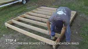 How To Build A Shed - Part 2 Floor Framing - Youtube