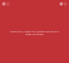 If You Need To Generate Fake User Names For Your Next Mockup Uinames Com Is Just The Site It S Well Designed With An Incred Wellness Design Generation Names