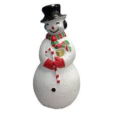 Shop a wide selection of christmas decorations including indoor christmas decorations to light up your holidays with spirit. Large Snowman With Light 40 Plastic Outdoor Christmas Decorations Christmas Decorations Clearance Decorating With Christmas Lights