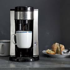 It doesn't take up much space in the kitchen, which makes this model very adjustable to a permanent scoop filter helps to control the strength of brewed beverages. Open Kitchen By Williams Sonoma Single Serve Coffee Maker Williams Sonoma