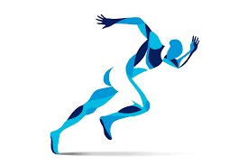 Stylized Running Man Running Artwork Running Illustration Poster Background Design