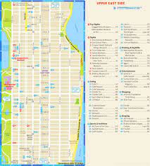 East Side In Map Upper East Side Tourist Map