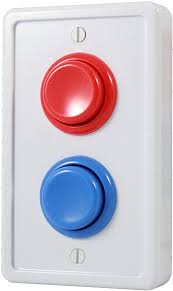 Amazon Com Arcade Light Switch Plate Cover Single Switch White Red Blue 1 Gang Standard Size Rocker Wall Plate Game Room Decorator Kid Bedroom Wallplate Faceplate Replacement Home Kitchen