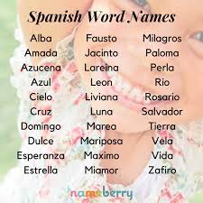 These Are Some Of The Best Spanish Word Names For Babies Click Through For The Most Popular Word Names In Spain Baby Names And Meanings Pretty Names Kid Names