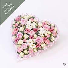 See more ideas about funeral flowers, funeral heart wreath floral tribute created in pink flowers. Pastel Funeral Heart Buy Online Or Call 023 8089 1085