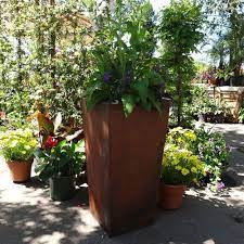 corten planter bobe water fire planters plants corten