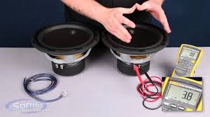 One 2 ohm dual voice coil sub in series. How To Wire Two Single 4 Ohm Subwoofers To A 2 Ohm Final Impedance Parallel Wiring Car Audio 101 Youtube
