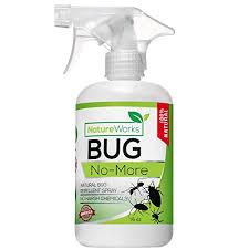 Safe alternative to synthetic pesticides. Bug No More Natural Insect Pest Control Spray Ant Roach Termite Fly Mosquito