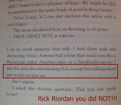 Omg He Is Talking About Magnus S Sword Jack But When He Still Belonged To Frey Percy Jackson Books Percy Jackson Funny Rick Riordan