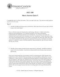Alexander the great, isn't called great for no reason, as many know, he accomplished a lot in his short lifetime. Short Answer Quiz 5 Quiz Soc 100 Everyday Sociology Gcu Studocu