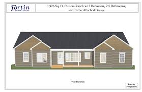 The structure of a ranch house plan is typically rectangular or in an l or u shape with a casual interior layout. Ranch Style Homes In Maine Fortin Construction Custom Home Construction Fortin Construction