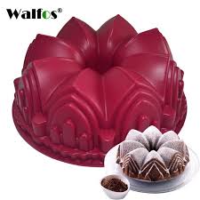 1 Pc Big Crown Shape Chiffon Cake Mold Large Bread Pan Happy Birthday Savarin Cake Mold Castle Church Chiff Cake Molds Silicone Cake Mold Cake Decorating Tools