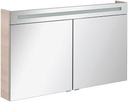 Für eine praktische nutzung des spiegelschrank mit 120 cm steht eine steckdose im innenraum zur des schranks zur verfügung. Fackelmann Spiegelschrank Cl 120 Alaska Esche Breite 120 Cm 2 Turen Doppelseitig Verspiegelt Online Kaufen Otto