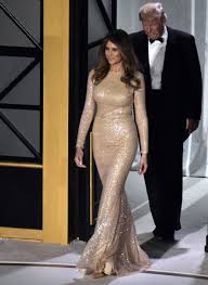 By now, melania trump should be used to criticism of her wardrobe. Melania Trump In Reem Acra At The Candlelight Dinner Before Inauguration Day 2017 Vogue
