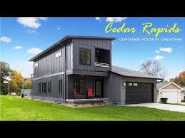 Shipping Container Home In Cedar Rapids Iowa By Cargohab Youtube In 2020 Container House Container House Plans Shipping Container Homes