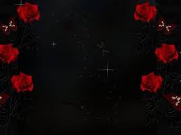 Black Background With Rose Red Rose Frame Design Ppt Backgrounds Rose Frame Phone Background Patterns Frame Design