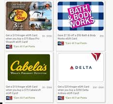 Through june 19th, walgreens is offering a free $5 walgreens gift card when you buy two gift cards from panera, bass pro shops, cabela's, fanatics or foot locker. Expired Kroger Online Gift Card Deals On Delta Bass Pro Shops Cabela S Bath Body Works Gc Galore