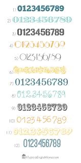 A Typical English Home The Twelve Best Number Fonts Number Fonts Best Number Fonts Numbers Font