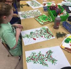 Diy Kindergarten Craft Ideas Winter Art Lesson Holiday Art Projects Christmas Art Projects