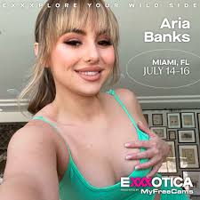 EXXXOTICA Expo on X: New Post: Aria Banks Appearing Live!  t.cooSuPQKx74K AdultPerformer MiamiFL t.coQAn0u5Lbz1   X