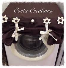Coprilavatrice In Stoffa Di Costacreation Su Etsy Washing Machine Cover Plastic Bottle Crafts Clothes Washing Machine