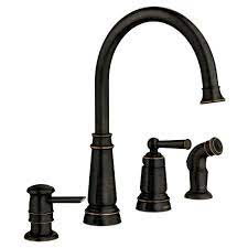 How to install a moen noell kitchen faucet? Moen Edison Mediterranean Bronze 1 Handle Deck Mount High Arc Handle Kitchen Faucet In The Kitchen Faucets Department At Lowes Com