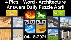 Here we want share with you answer for daily bonus puzzle july 23 2021 4 pics 1 word game. 4 Pics 1 Word Architecture 18 April 2021 Answer Daily Puzzle Daily Bonus Puzzle Youtube