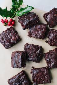 Perfect to make with kids or for a holiday party spread. Christmas Brownies Vegan Gf Wallflower Kitchen