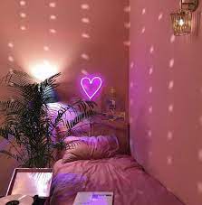 Neon Pink Heart Neon Bedroom Room Inspiration Bedroom Pink Bedroom Design