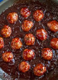 Baked Turkey Meatballs In Cranberry Bbq Sauce Thanksgiving Appetizer Recipes Bbq Turkey Meatballs Cranberry Barbecue Sauce Recipe