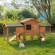 See our picks for the best 10 rabbit hutches in uk. Amazon Com Kinpaw 74 Rabbit Hutch Large Bunny Cage Small Animal House Habitat Coop With Pull Out Tray Extension Run Hamster Chicken Kitchen Dining