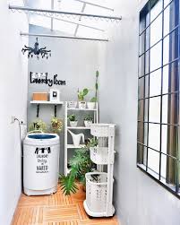 Jemuran baju dengan atap minimalis ini cocok untuk di belakang rumah 2. Desain Dapur Dan Mesin Cuci Cek Bahan Bangunan