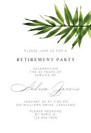 Create your own retirement & farewell party invitation or flyer to download, print or send online for free. Big Palm Script Retirement Farewell Party Invitation Template Free Greetings Island Farewell Party Invitations Party Invite Template Farewell Parties