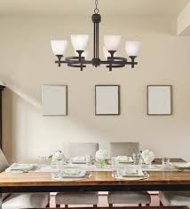 The dining room is the one formal space you have in your home, even though you use it for purposes other than dining. Hunter Lighting Omega 6 Light Oil Rubbed Bronze Contemporary Chandelier At Menards