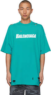 Thankfully, there seems to be no end in sight for our logomania obsessions. Balenciaga Blue Caps Destroyed Flatground T Shirt Editorialist