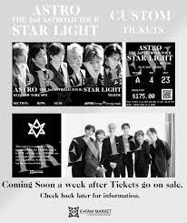 Starlight The 2nd Astro Tour Kpop Memorabilia Concert Tickets In 2021 Concert Tickets Concert Venue Astro