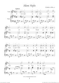 Print off the sheet music and sing through it together. Free Silent Night Sheet Music For Violin And Piano High Quality