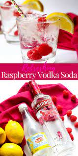 The Raspberry Vodka Soda Is A Super Refreshing And Flavorful Summer Cocktail It Is Not Sugary Or Sweet But I Raspberry Vodka Raspberry Vodka Drinks Vodka Soda