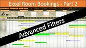 This template uses excel where you can transfer, process and analyze inputted data easily using other microsoft office. Excel Room Bookings Calendar Youtube