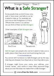 Stranger Danger Worksheets And Colouring Pages Teaching Safety Summer Safety Lessons For Kids