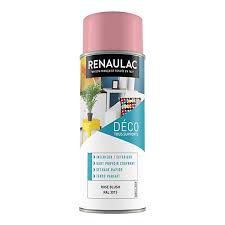 Recouvre approximativement 1 à 2m² de surface. Peinture Multi Supports En Aerosol Renaulac Rose Blush Brillant 400ml Castorama